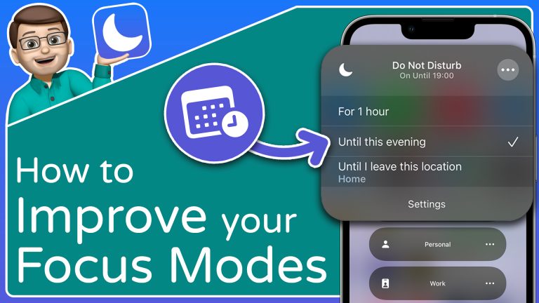 Take Control of Focus and Do Not Disturb Modes