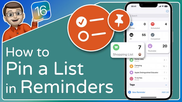 Pin a Frequently Used List to the Top of Reminders