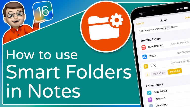 Create Automatic Smart Folders to Sort your Notes