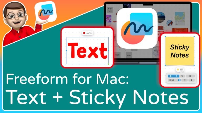 Create and Edit Text and Sticky Notes