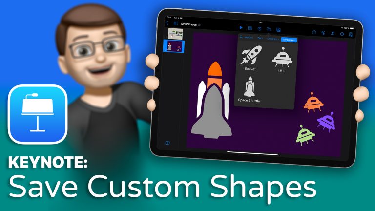 Create Custom Shapes using SVGs in Keynote